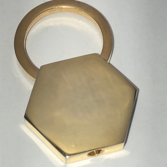 Vintage Accessories - Gold Tone Vintage Hexagon Key Holder Keychain